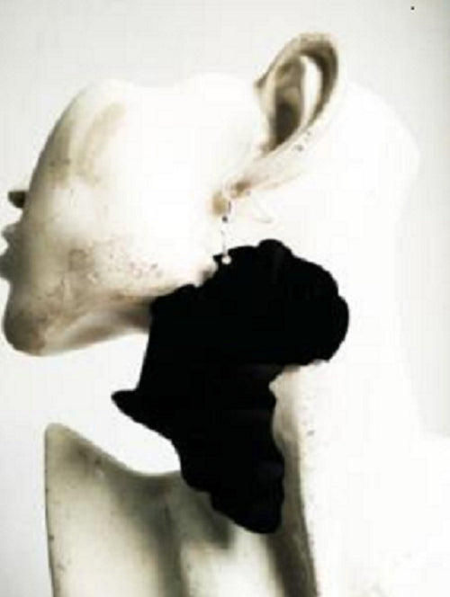 Africa Map Mirror-Acrylic earrings #201