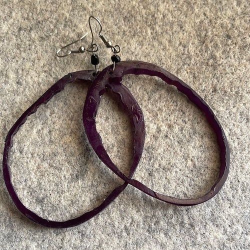 Horn earrings - Black