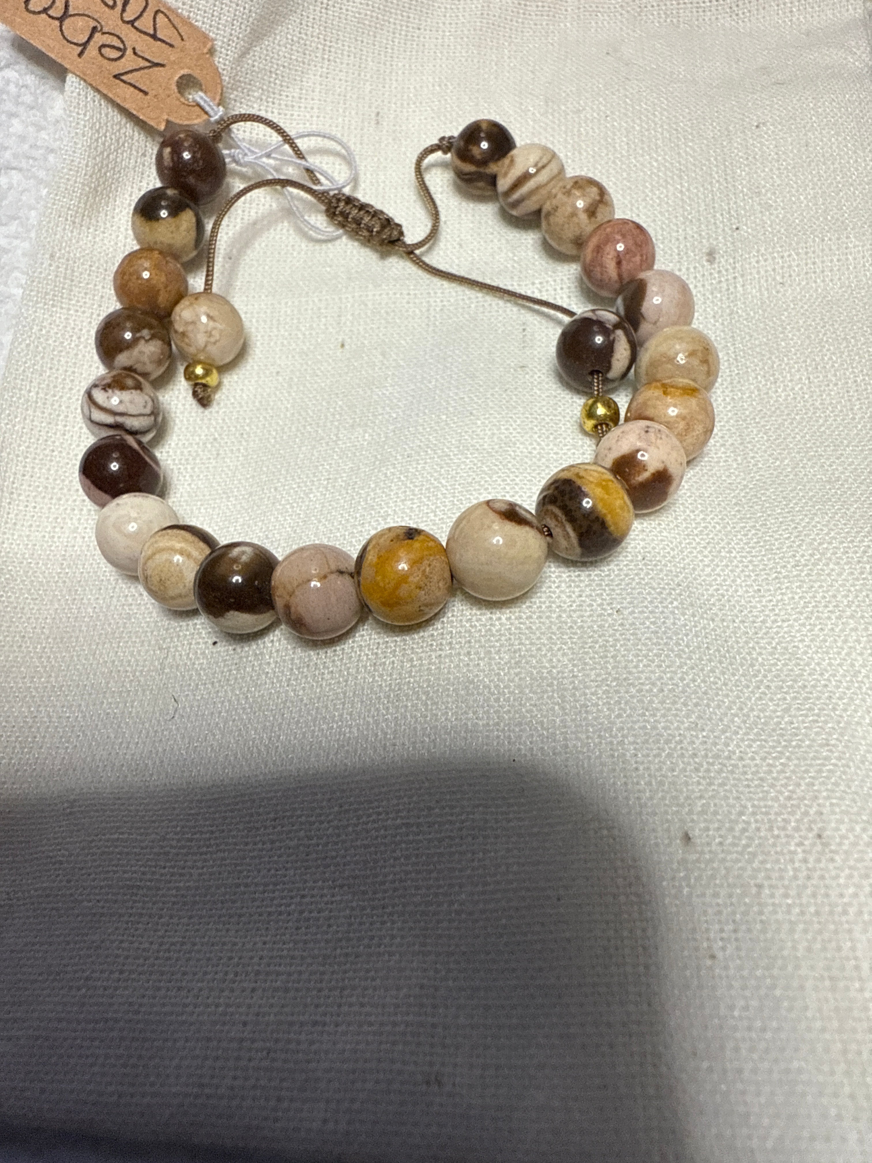 Zebra Jasper Meditation Healing Protection Spiritual bracelet (8mm)