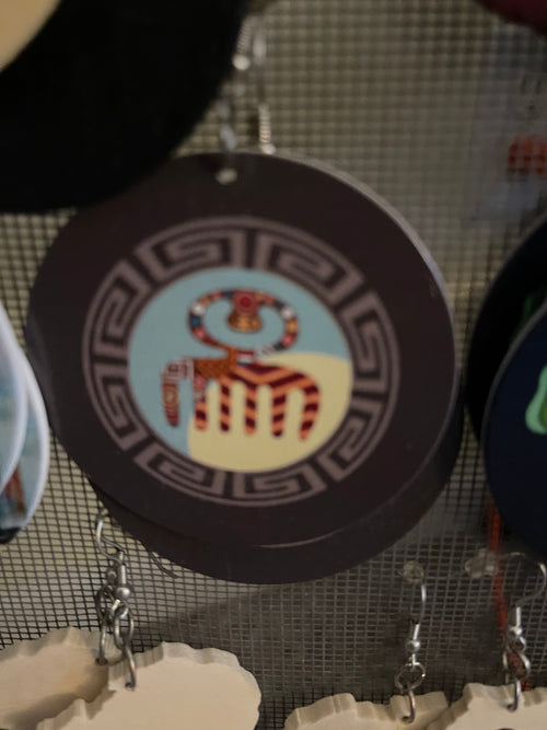 Ankh Degrees earrings (Wood)