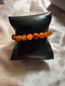 Fire Orange Agate Gemstone bracelet