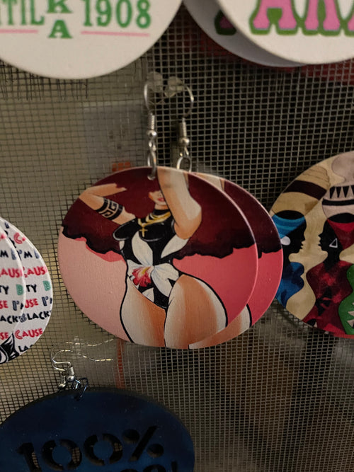 Body earrings (Wood)