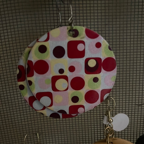 Circle of Squares earrings (Metal)