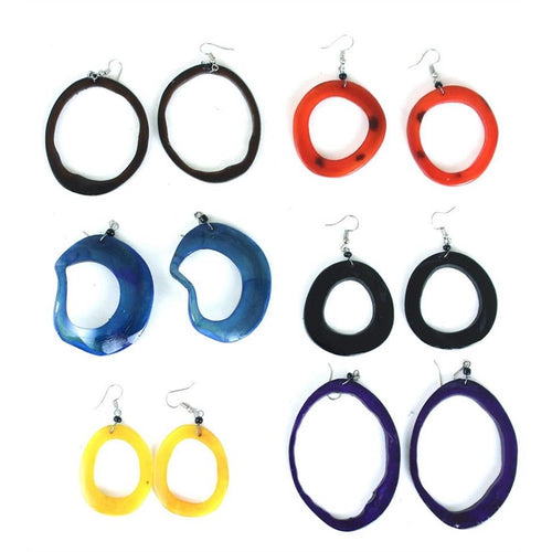 Horn earrings - Black