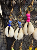 Cowry Shell earrings w/beads