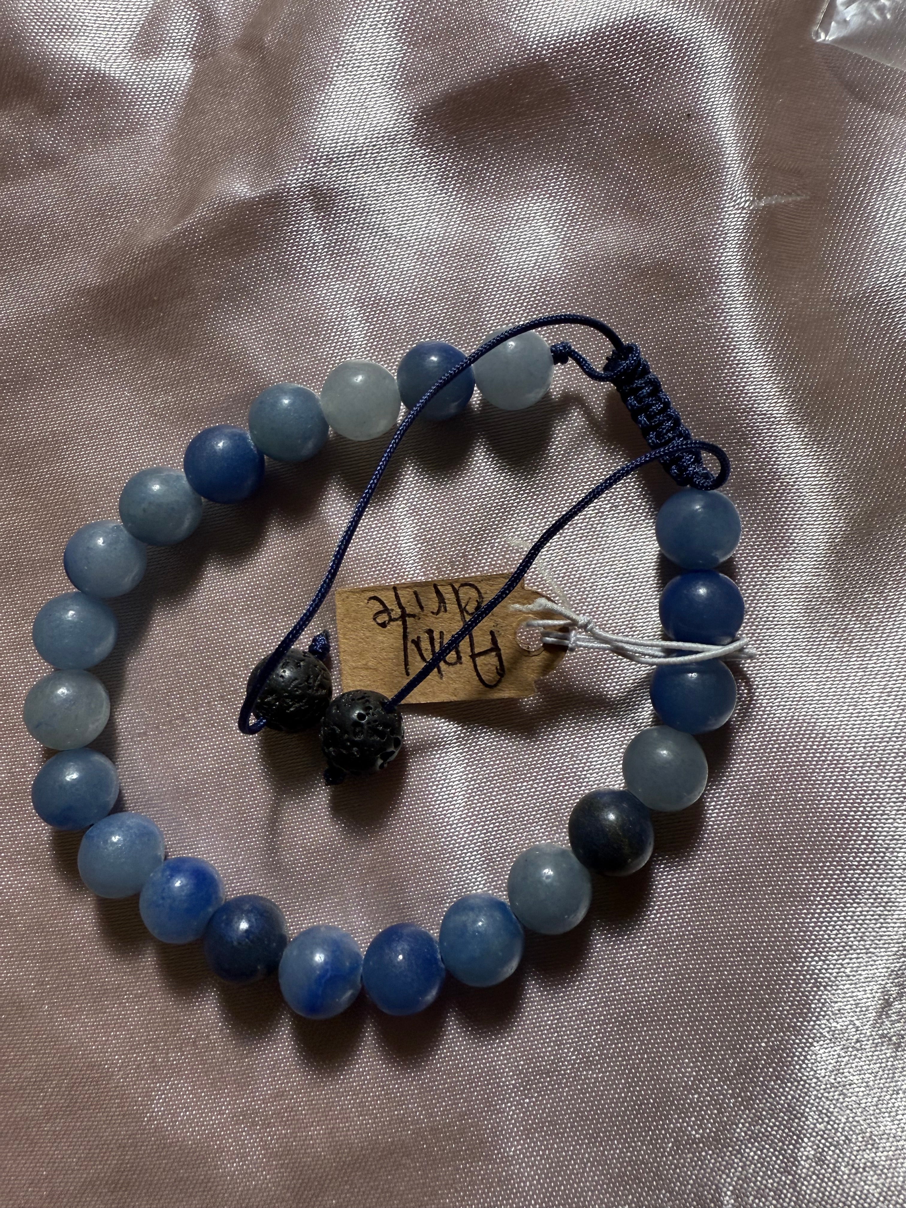 Anhydrite Healing Meditation Healing Spiritual bracelet (8mm)