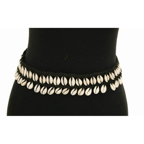 Cowrie Shell Belt - double row