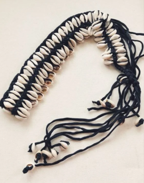 Cowrie Shell Belt - double row
