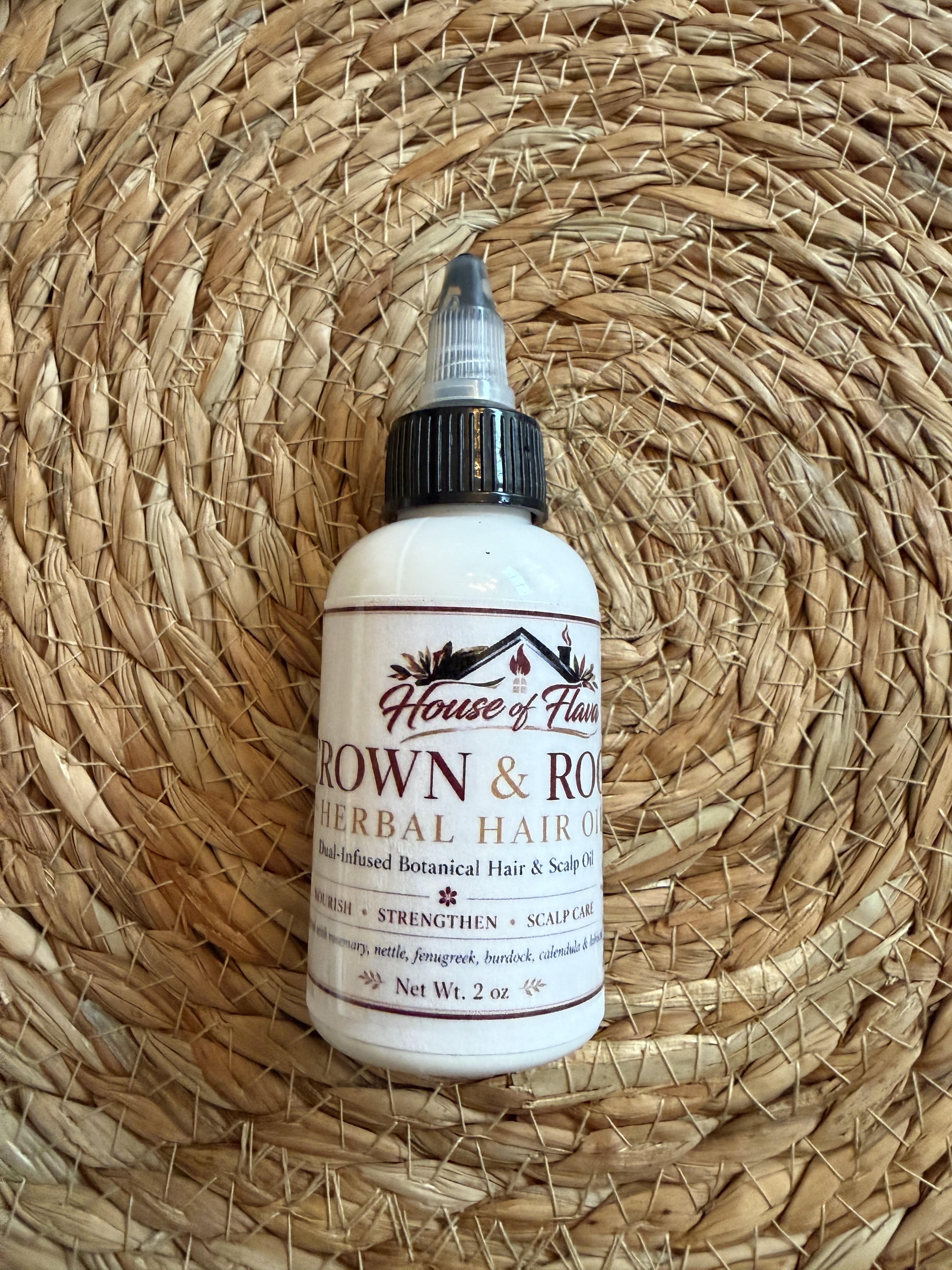 Crown & Root Herbal Hair & Scalp Oil (Dual Infused)