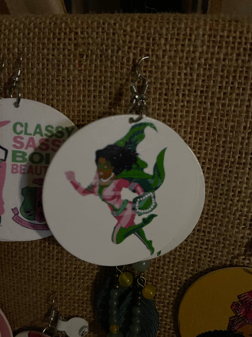 Sorority Earrings (AKA)