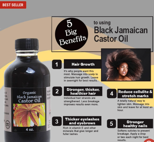Jamaican Black Castor Oil (dark) 4oz