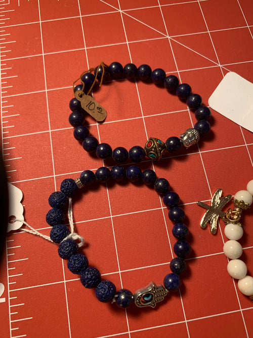 Lapis Lazuli Meditation gemstone bracelet