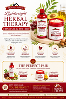 Lightweight Herbal Therapy Hair Oil & Butter Duo