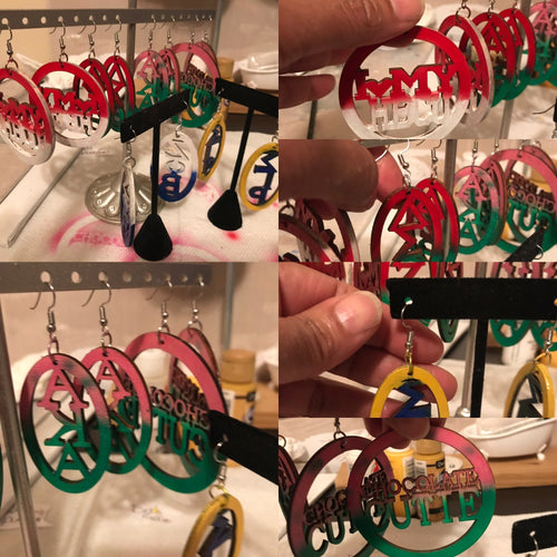 Sorority Earrings (AKA)