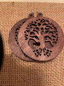 Tree Of Life earrings wood