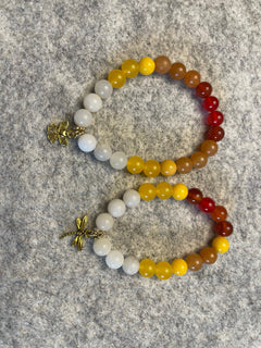 Jade (Vanilla) Meditation Healing Protection Spiritual bracelet (8mm)