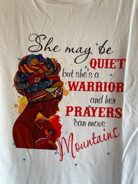Warrior Woman Graphic Inspirational Spiritual Tee Shirt