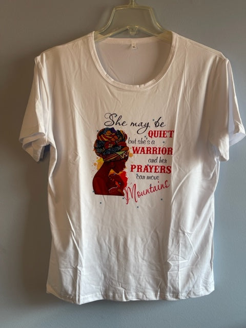 Warrior Woman Graphic Inspirational Spiritual Tee Shirt