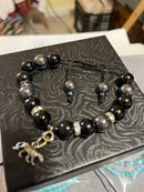 Black Onyx Meditation Healing Spiritual bracelet #18