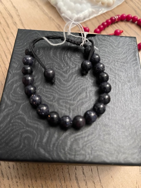 Goldstone (Blue) Healing Meditation Healing Spiritual bracelet (8mm)