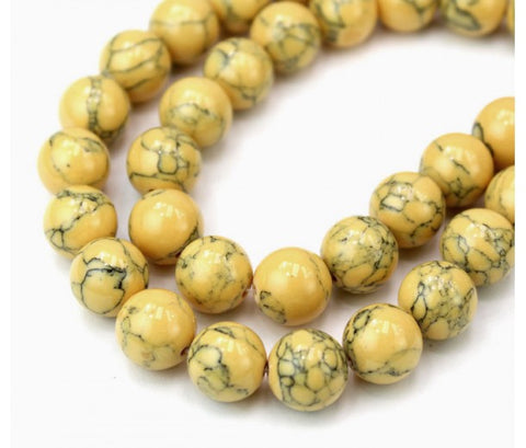 Magnesite (Honey Yellow) Meditation Healing Protection Spiritual bracelet (8mm)