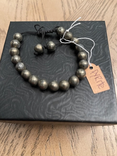 Iron Pyrite Meditation Healing Gemstone bracelet (8mm)