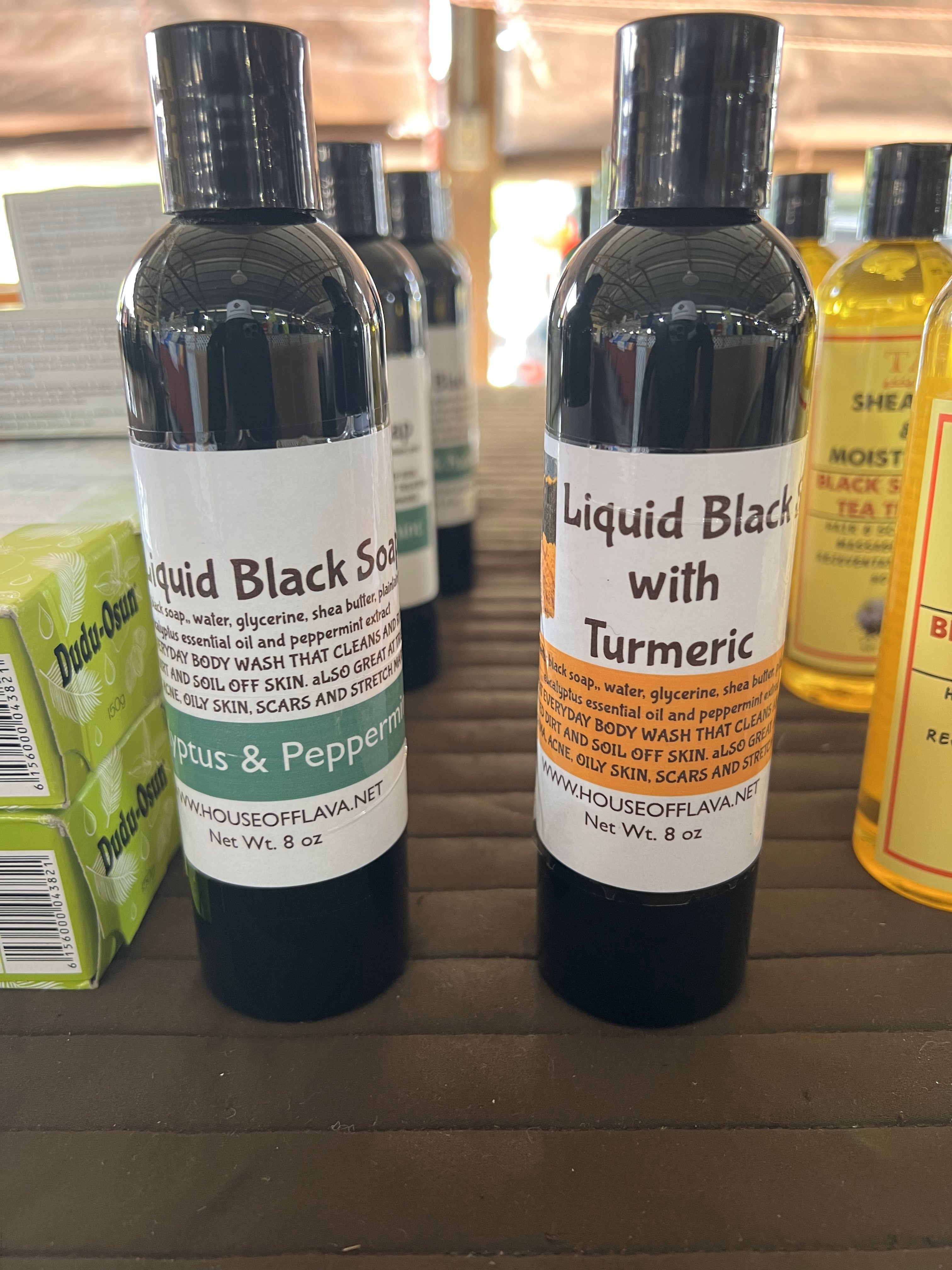Liquid Black Soap w/Turmeric