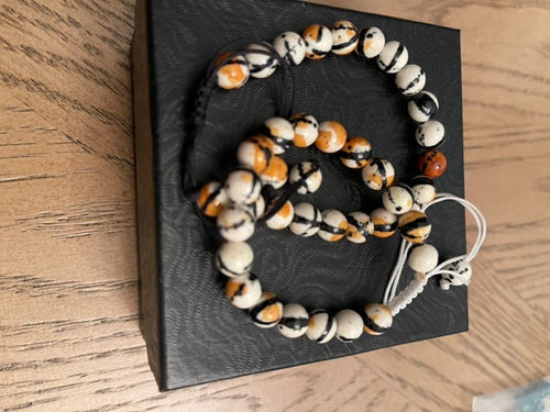 Ocelot Multi Jade Meditation Healing Spiritual bracelet (8mm)