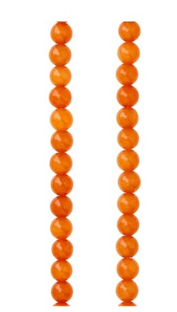 Quartzite (Orange) crystal bracelet (4mm)