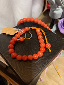 Jade (Salmon Orange) Meditation Healing Protection Spiritual bracelet (8mm)