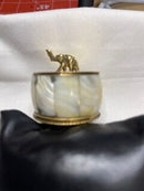 Mother of Pearl & Elephant Trinket box