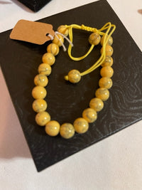 Magnesite (Honey Yellow) Meditation Healing Protection Spiritual bracelet (8mm)